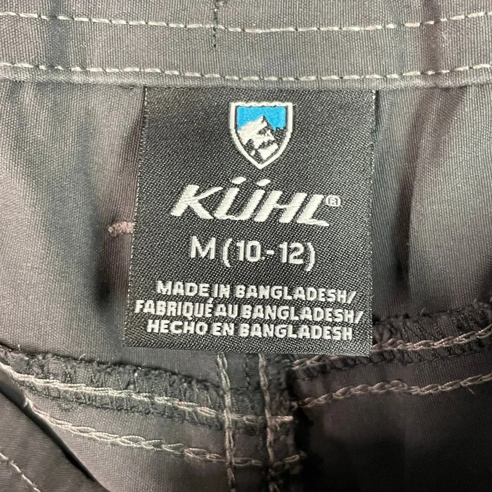 Kuhl Hiking Pants Kids Medium 10-12 Gray Outdoor Trekking Lightweight Stretch